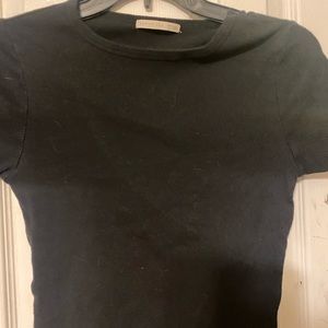 Active usa womens large ribbed crop top.